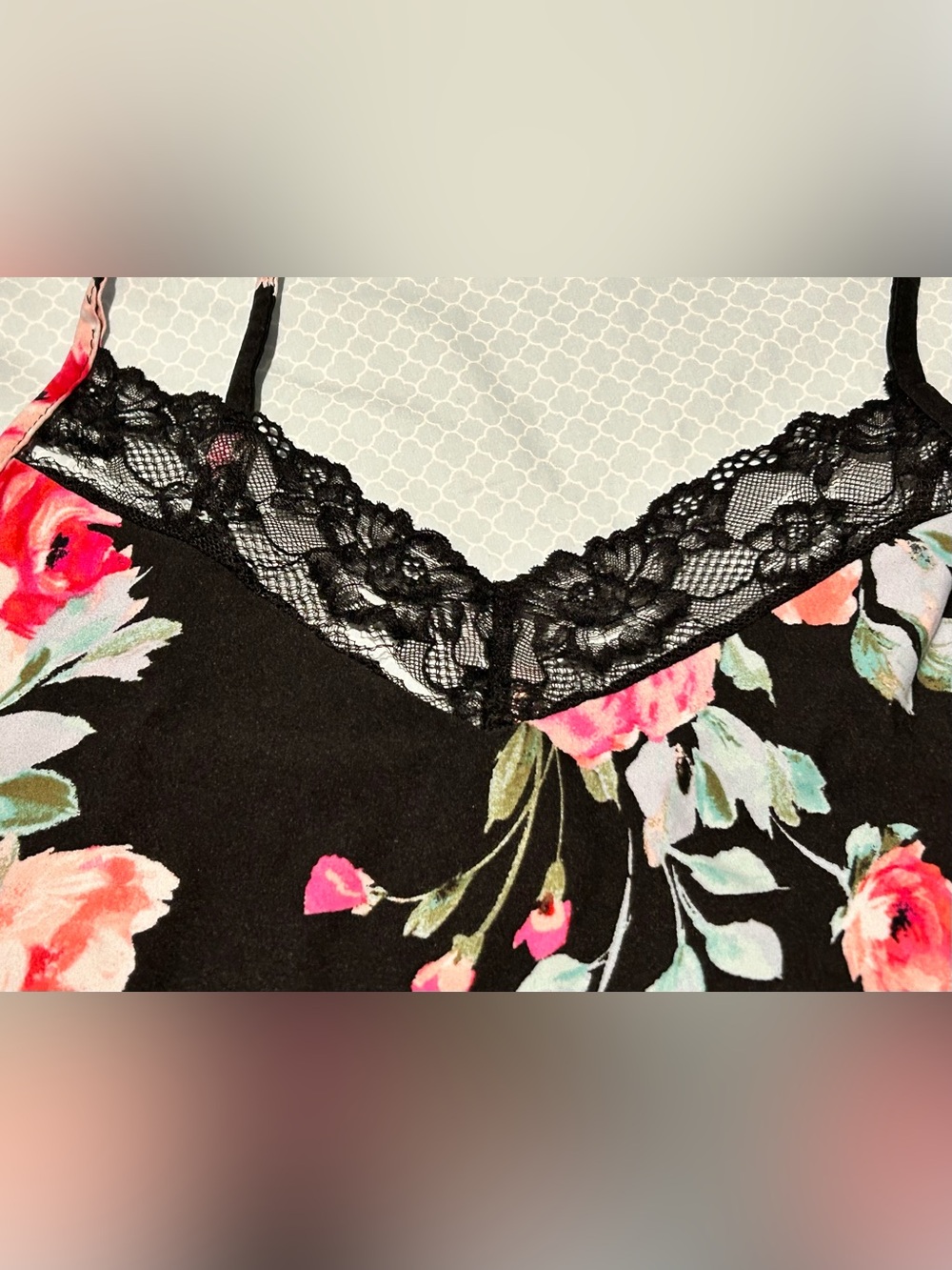 Chemise Nightgown Lot - Leopard + Floral/Tropical Prints - Picture 10 of 16